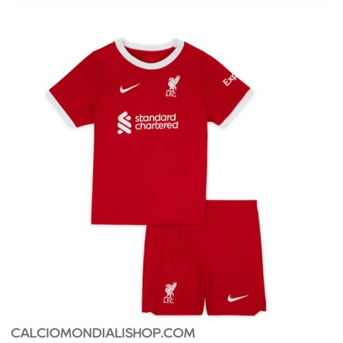 Maglie da calcio Liverpool Prima Maglia Bambino 2023-24 Manica Corta (+ Pantaloni corti)